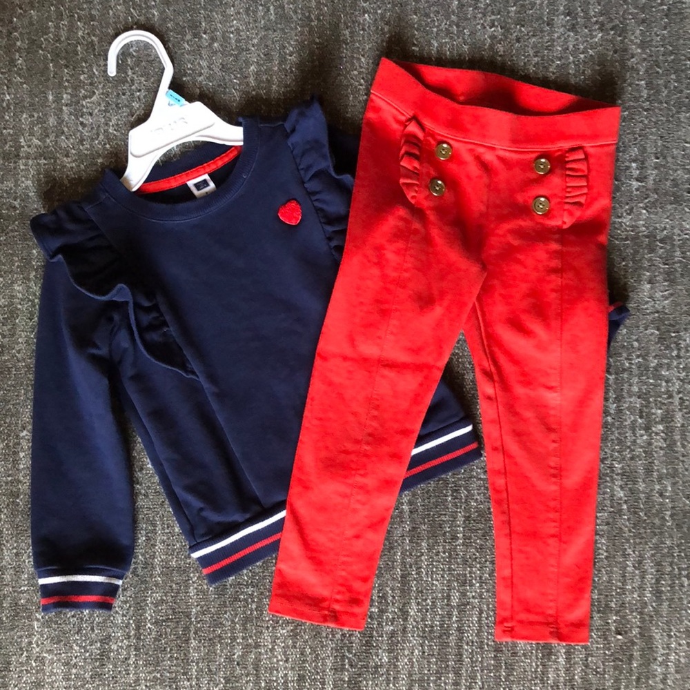 Janie and jack size 3 matching outfit